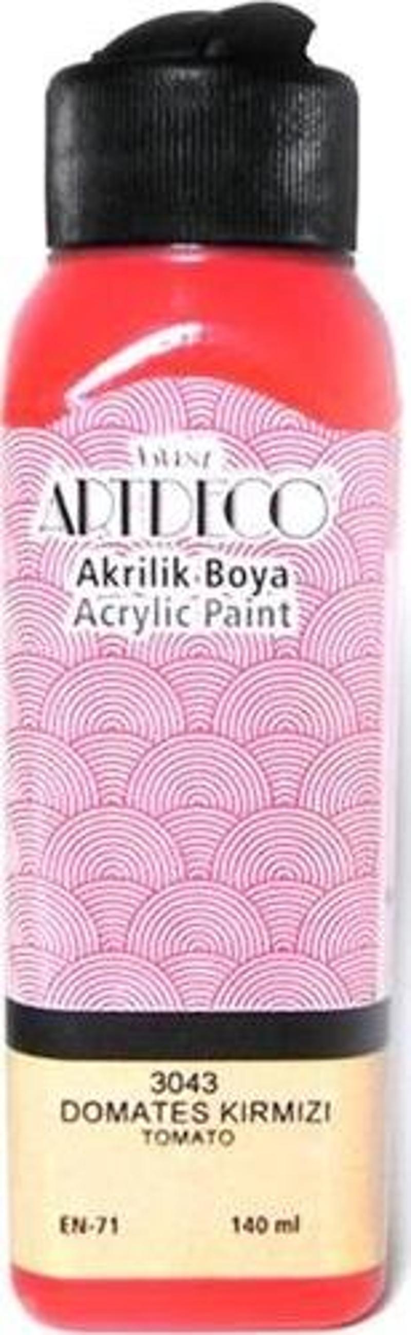 Akrilik Boya 140 Ml Domates Kırmızı Y-070R-3043