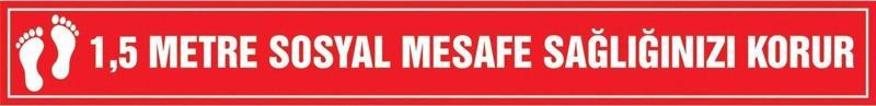 Bant Sosyal Mesafe Zemin Bandı 10X50 Cm Sm-106 (6 Lı Paket)