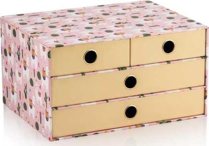 Llama 4 Çekmeceli Masaüstü Organizer Set 330x180x250 Mm ORG8547