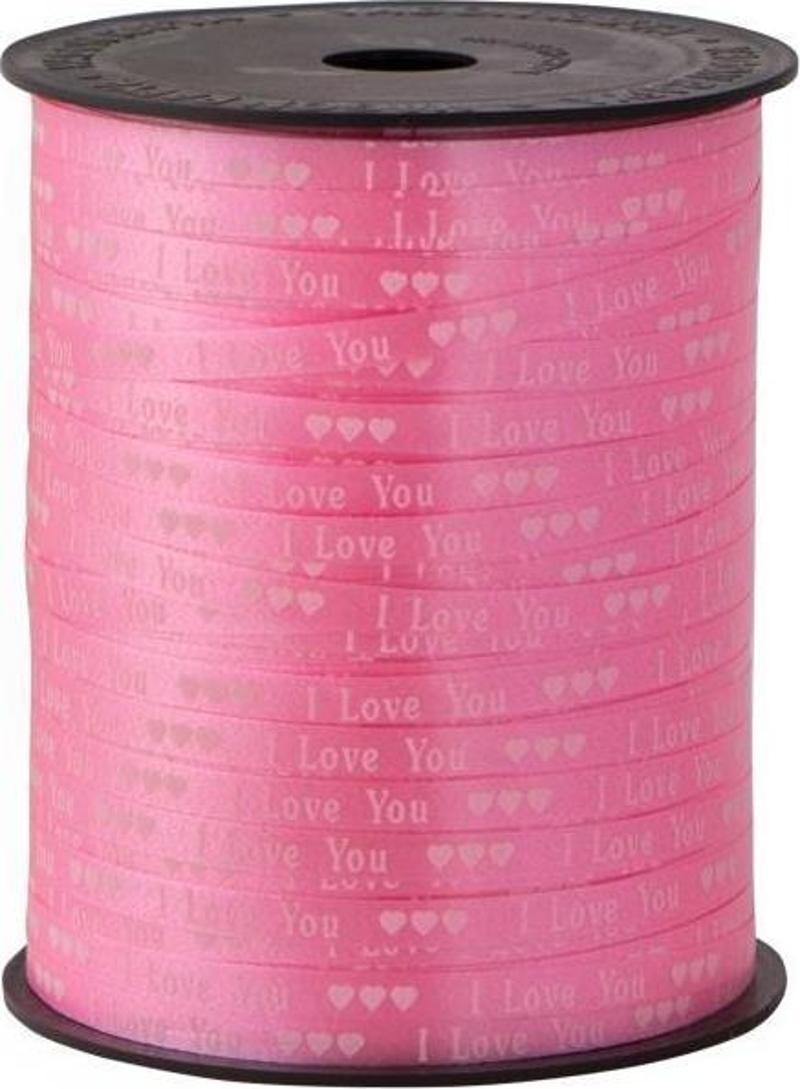 Vagon Rabant (Rafya) 5 Mm X 200 Metre Pembe İ Love You 4062 (2 Li Paket)