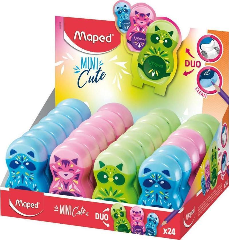 Mini Cute Tek Delikli Kalemtıraş (24 Lü Paket) 049113