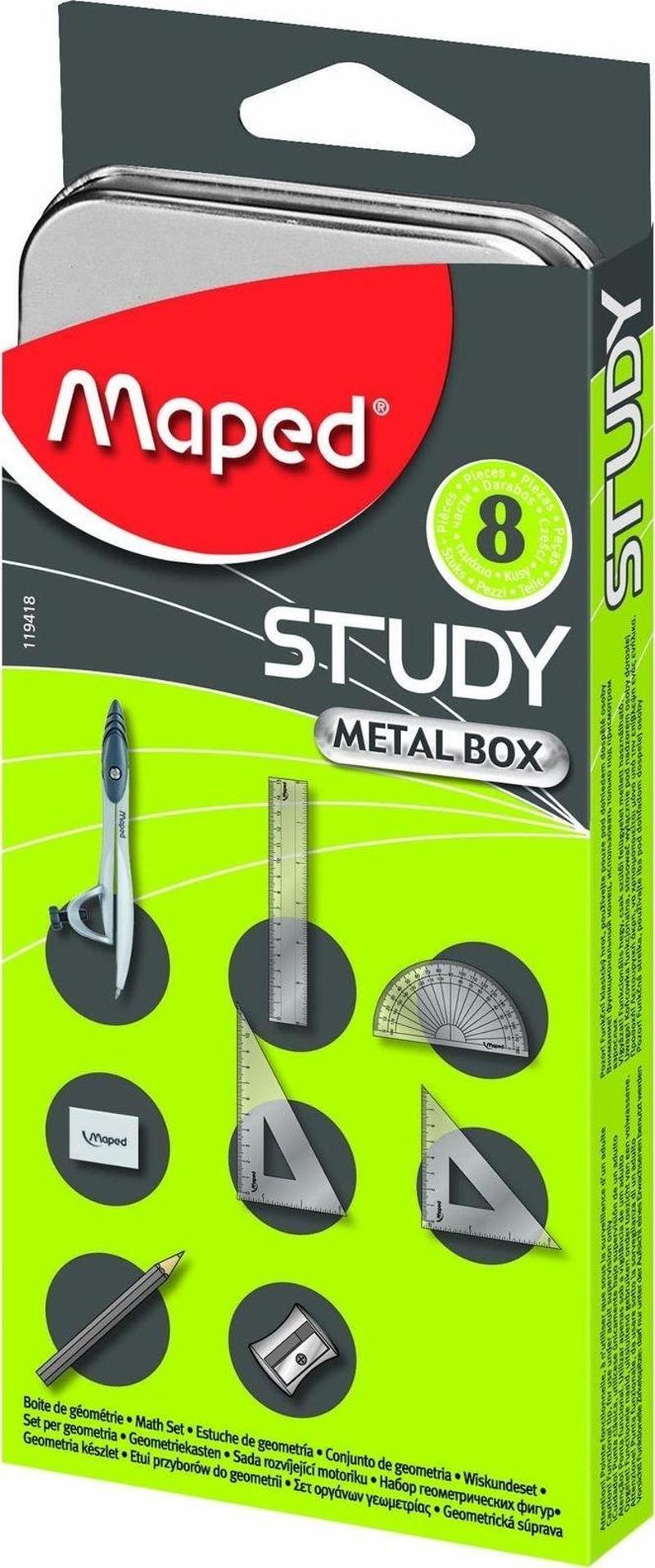 Study Nikel Pergel Takımı Karton Kılıflı 8 Li 3154141194184