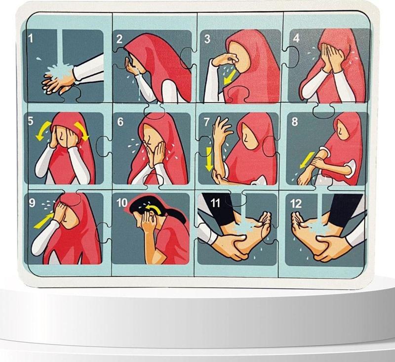 İslamı Öğreniyorum Ahşap Puzzle Serisi - 1 Erkek Namaz