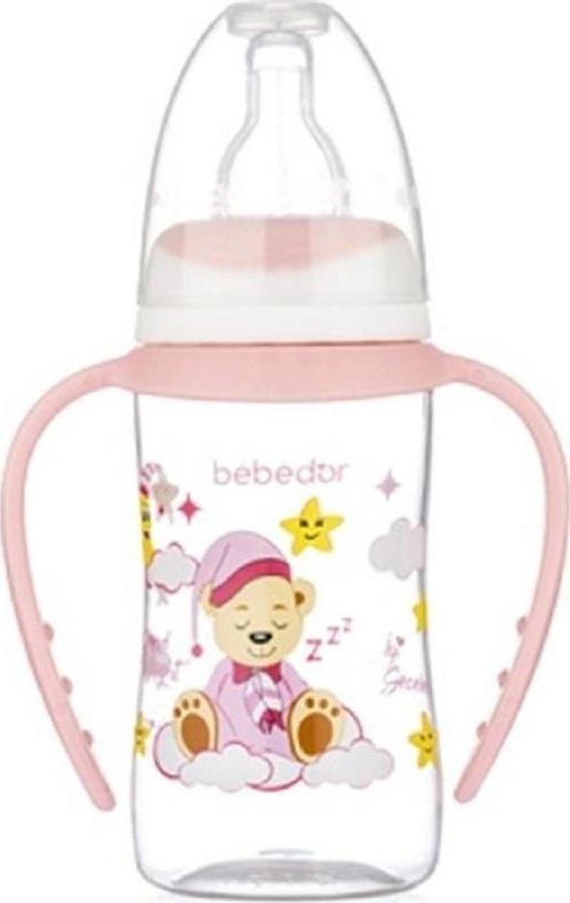 Desenli Kulplu Biberon 125ml