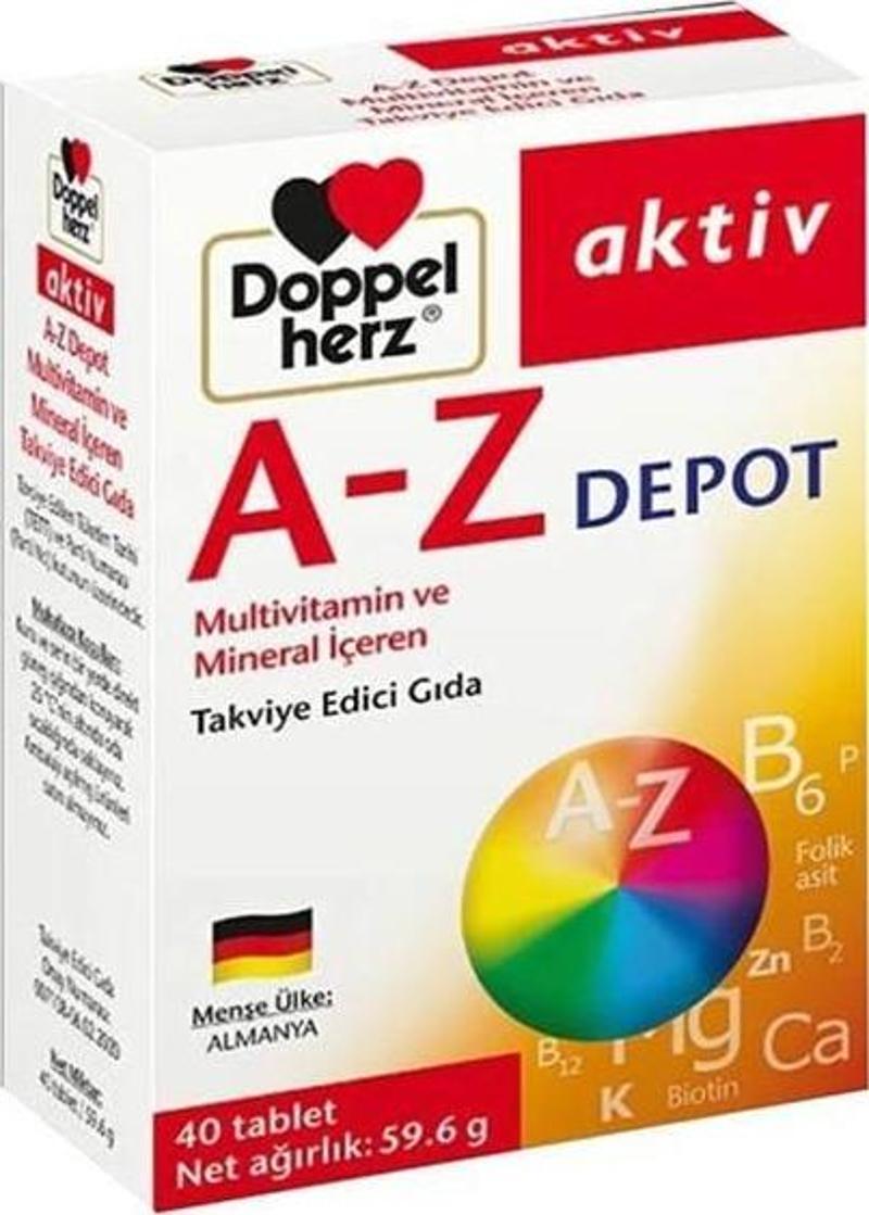 A-Z Depot Multivitamin İçeren Takviye Edici Gıda 40 Tablet