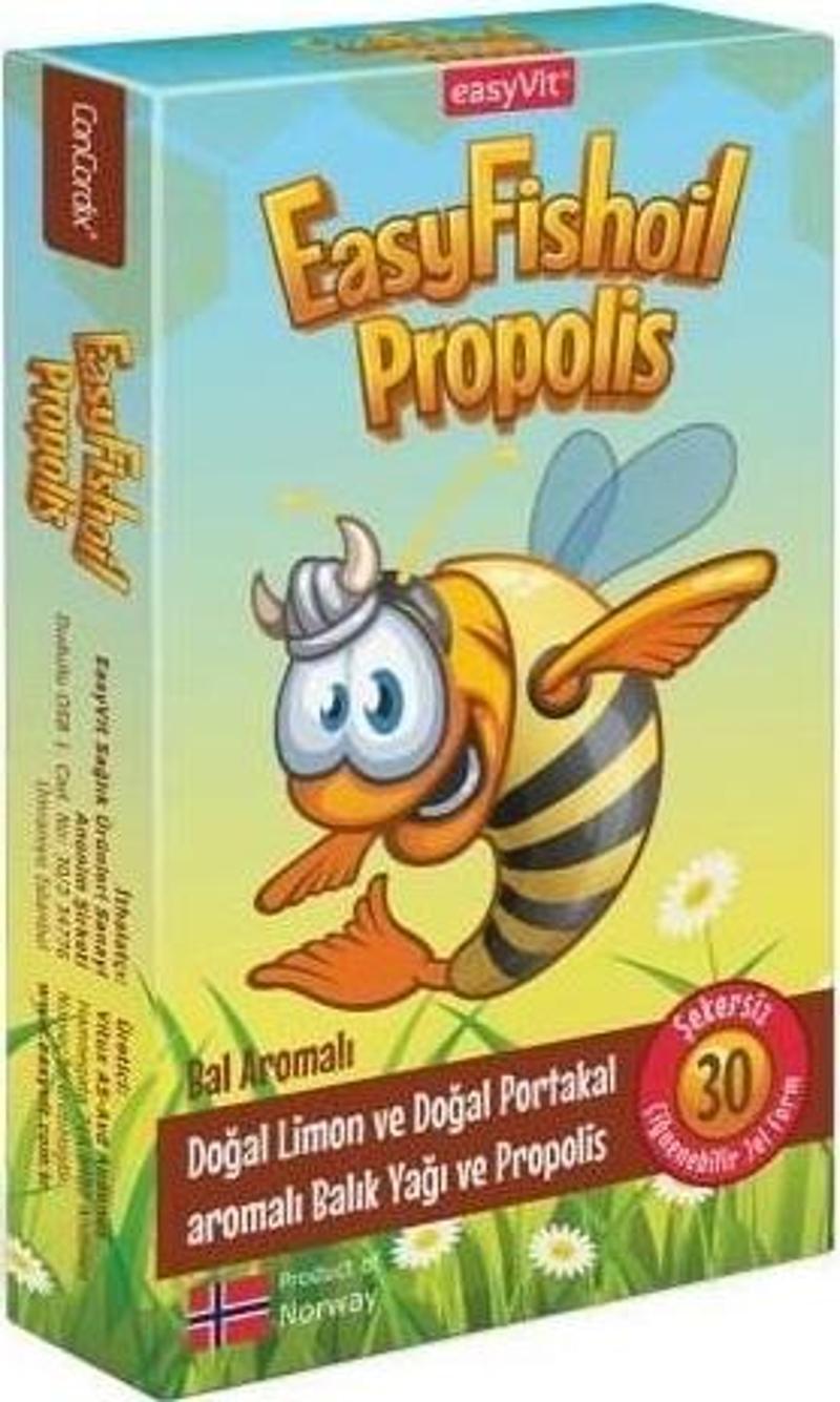 Easyfishoil Propolis Omega 3 30 Jel Tablet