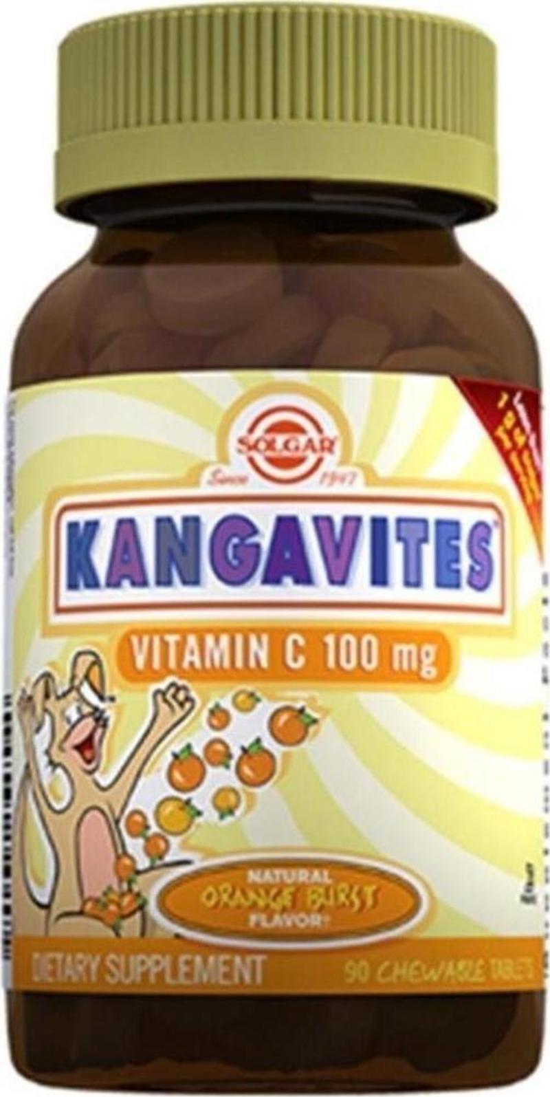 Kangavites Vitamin C 100 mg 90 Çiğneme Tableti