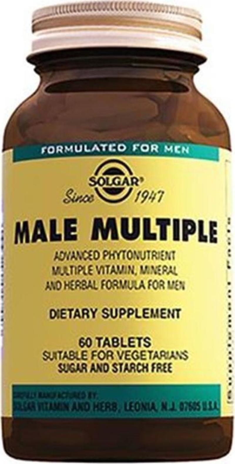 Male Multiple 60 Tablet Erkeklere Özel Multivitamin