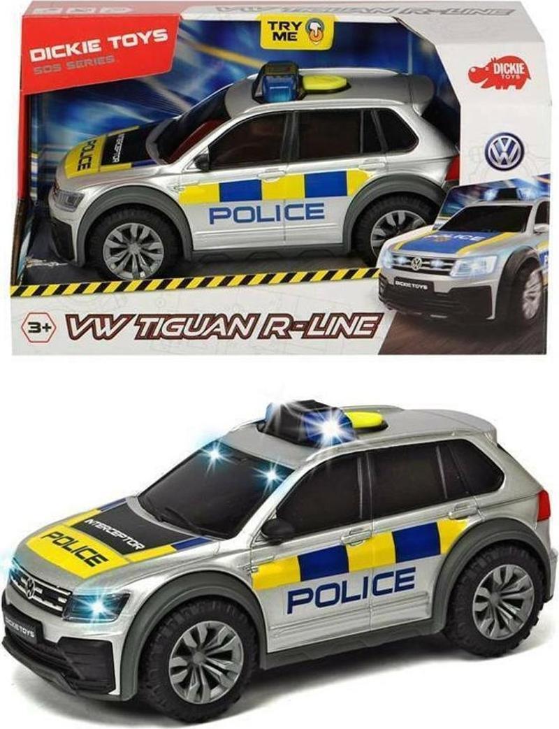 Oyuncak Vw Tiguan R-Line Freewheel Light Sound Try Me 25Cm 1:18 Işıklı ve Sesli Polis Aracı 203714013038