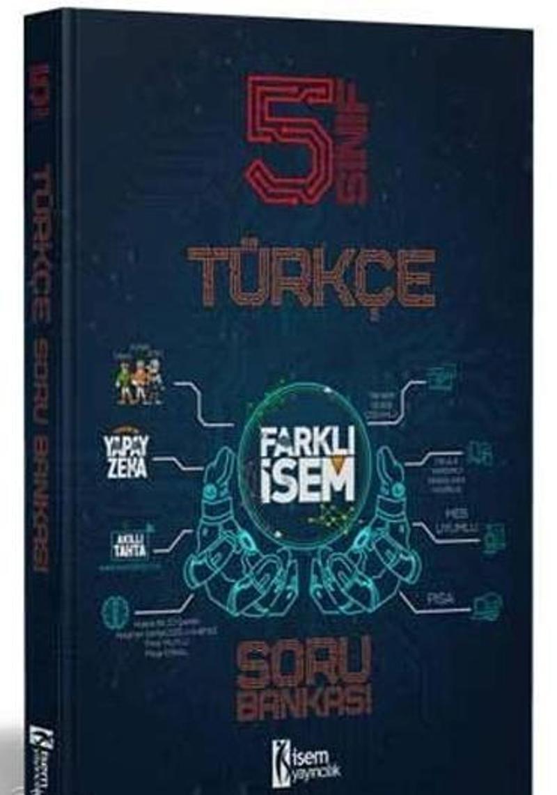 İsem Yayınları 5. Sınıf Türkçe Farklı İsem Soru Bankası