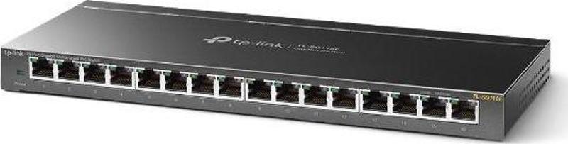 TL-Sg116E 16 Port 10-100-1000 Mbps Easy Smart Switch Çelik Kasa