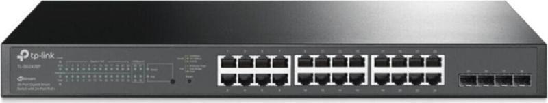 Tl-Sg2428P 24 Port 10-100-1000 Poe+ Switch 4 Port Sfp Çelik Kasa Rack Mount