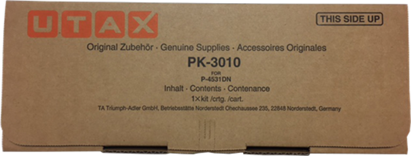 Pk-3010 Black Siyah Orjinal Fotokopi Makinesı Toneri P-4531Dn-453Mfp 1T02T90UT0001