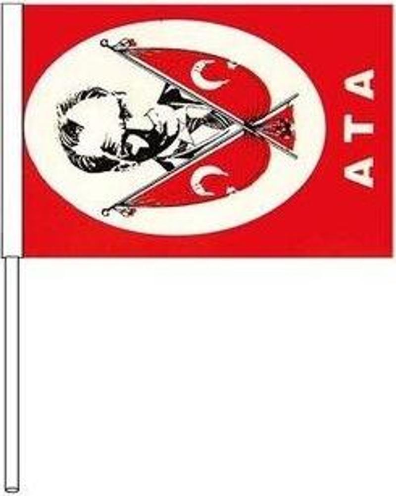 Sopalı Atalı Bayrak 20X30Cm VT234 (10 Lu Paket)