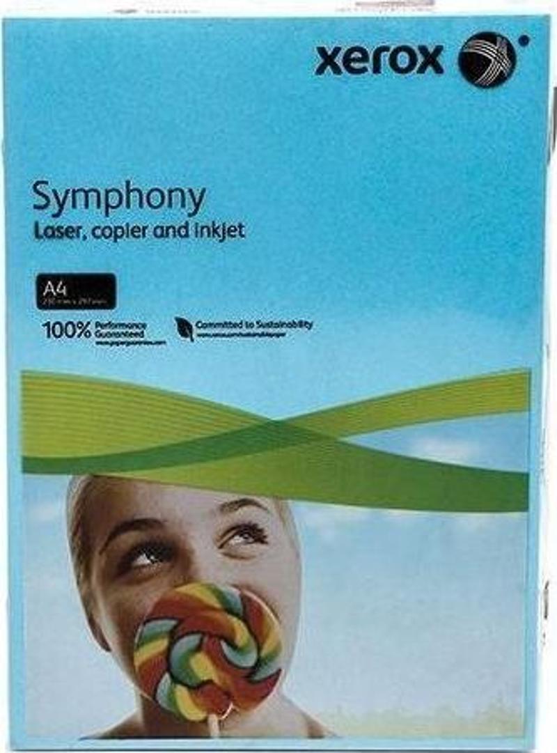 Renkli Fotokopi Kağıdı Symphony A4 Koyu Mavi 80 Gram 500 Lü Paket 003R93968