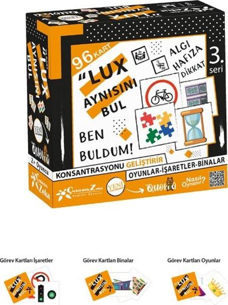 Aynısını Bul Lux Turuncu Oyunu