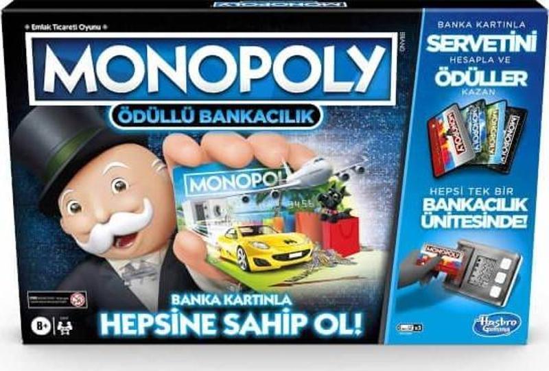 Games Monopoly Ödüllü Bankacılık Kutu Oyunu E8978