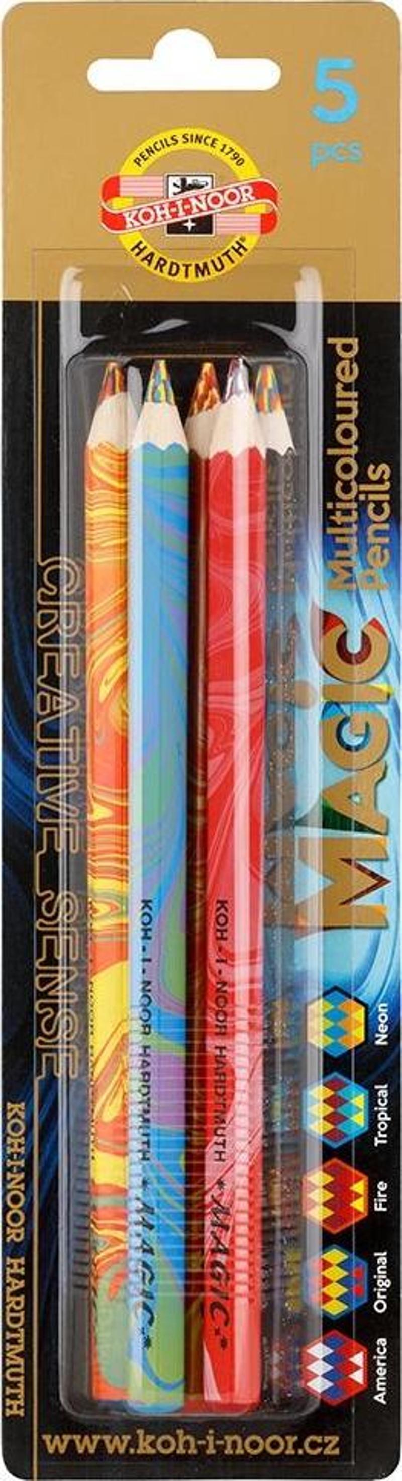 Koh-i Noor Set Of Jumbo Special Coloured Pencils Sanatsal Boya Kalemi 5 Li Set 3406