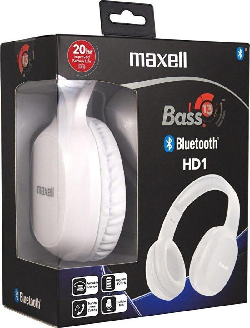 Bass 13 Beyaz Kulak Üstü Bluetooth Kulaklık B13-Hd1