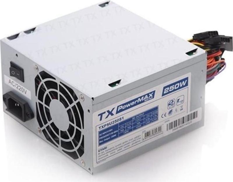 Powermax 250W 2Xsata, 2Xıde Power Supply Bilgisayar Güç Kaynağı