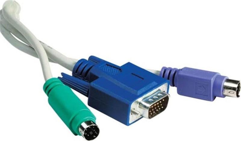 Kvm Switch Kablosu (Monitör-Klavye-Mouse)