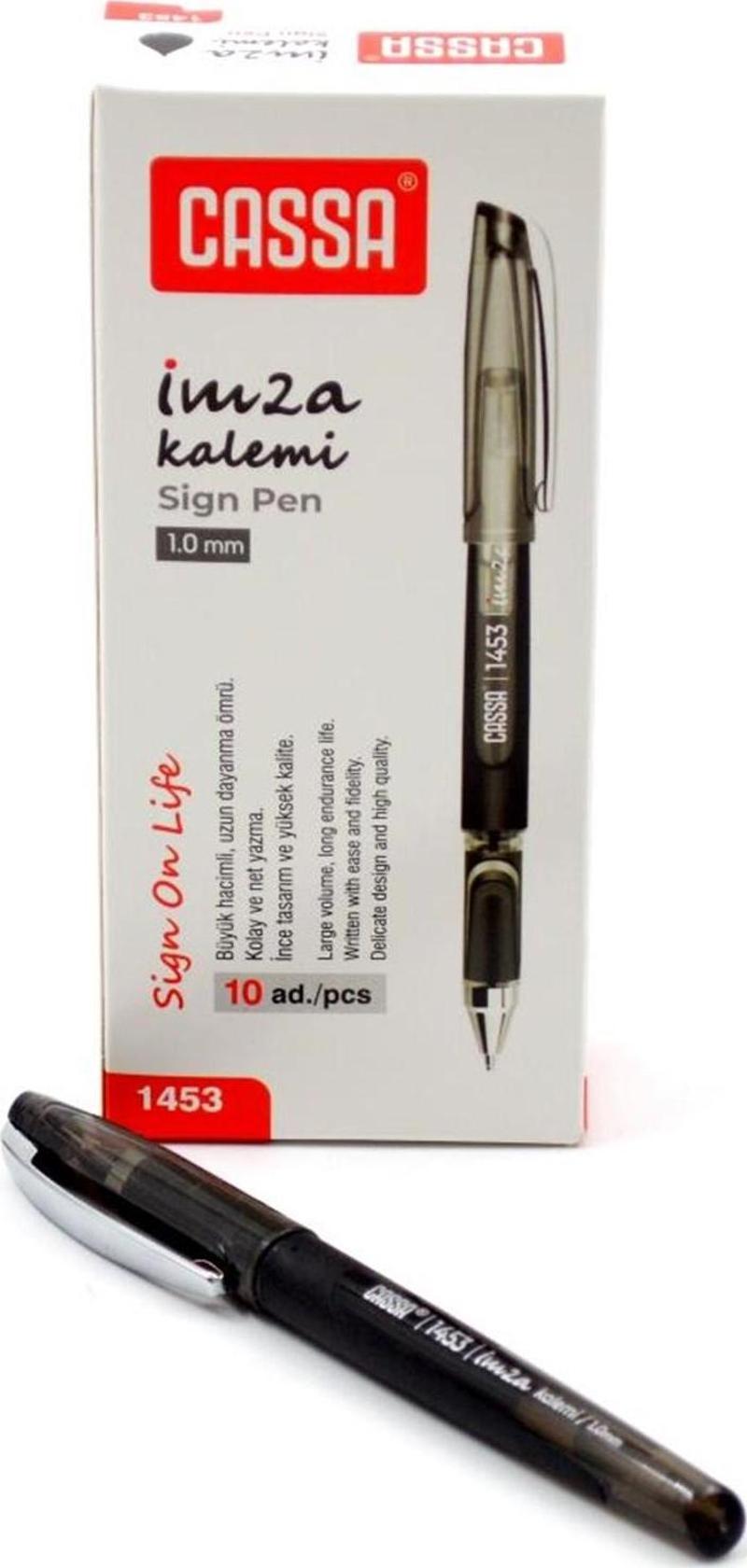 İmza Kalemi 1.0 Mm Siyah 1453 (10 Lu Paket)