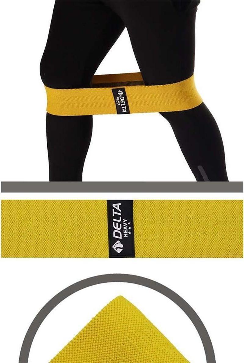 Tam Sert Squat Bant Pilates Fitness Spor Kalça Egzersizleri Direnç Bandı Lastiği
