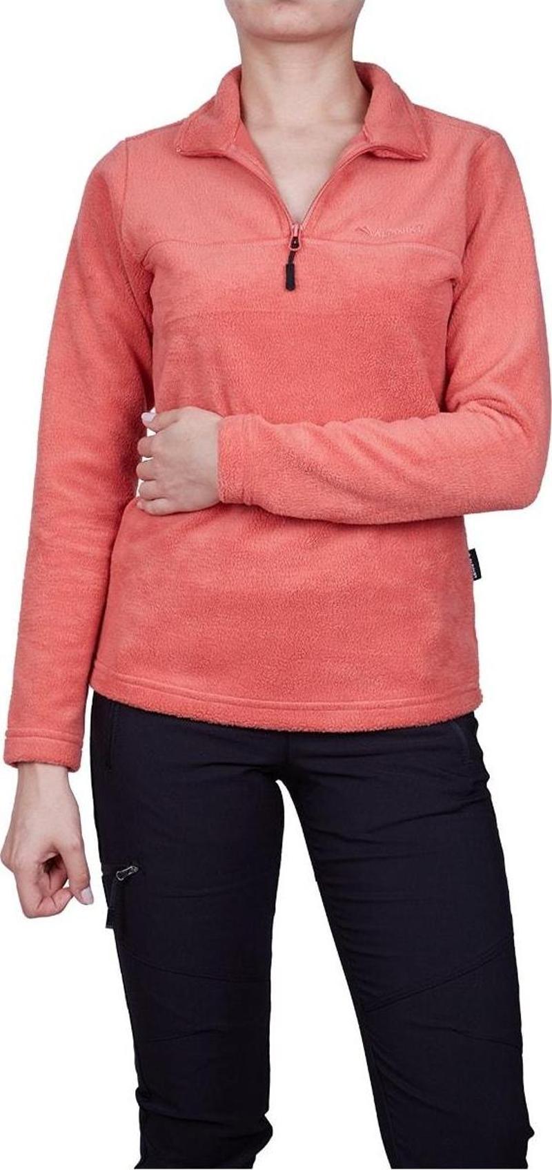 High Hill Kadın Polar Sweatshirt Kiremit