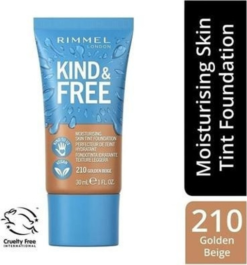 Rimmel London Kind Free 210 Golden Beige 30 ml Likit Fondöten