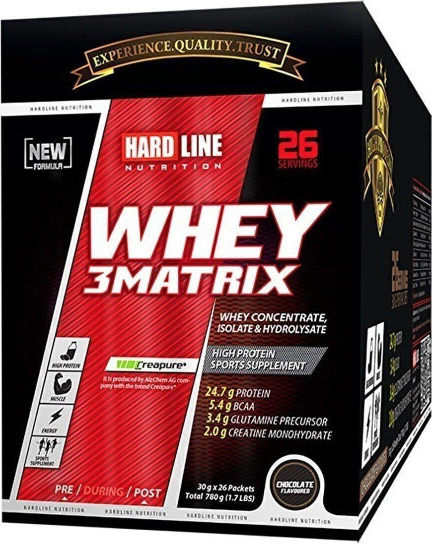 hardline whey 3 matrix protein tozu 780 gr 3026 chocolate p 2289058