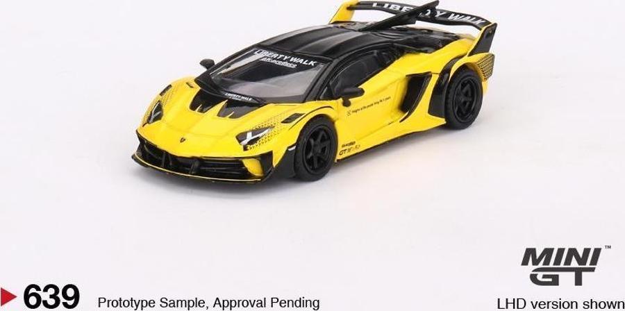 Mini GT Lamborghini LB-Silhouette WORKS Aventador GT EVO Yellow