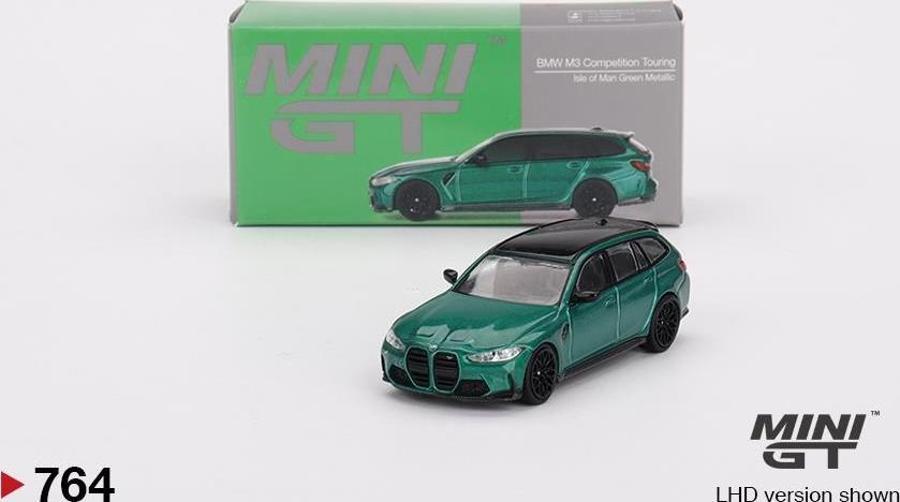 Mini GT BMW M3 Competition Touring Isle Of Man Green Metallic 764 Idefix